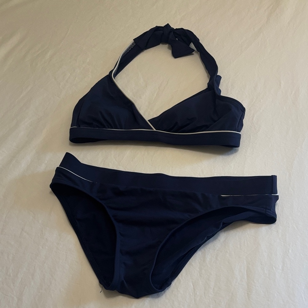 Navy Blue Women's Swimwear Set